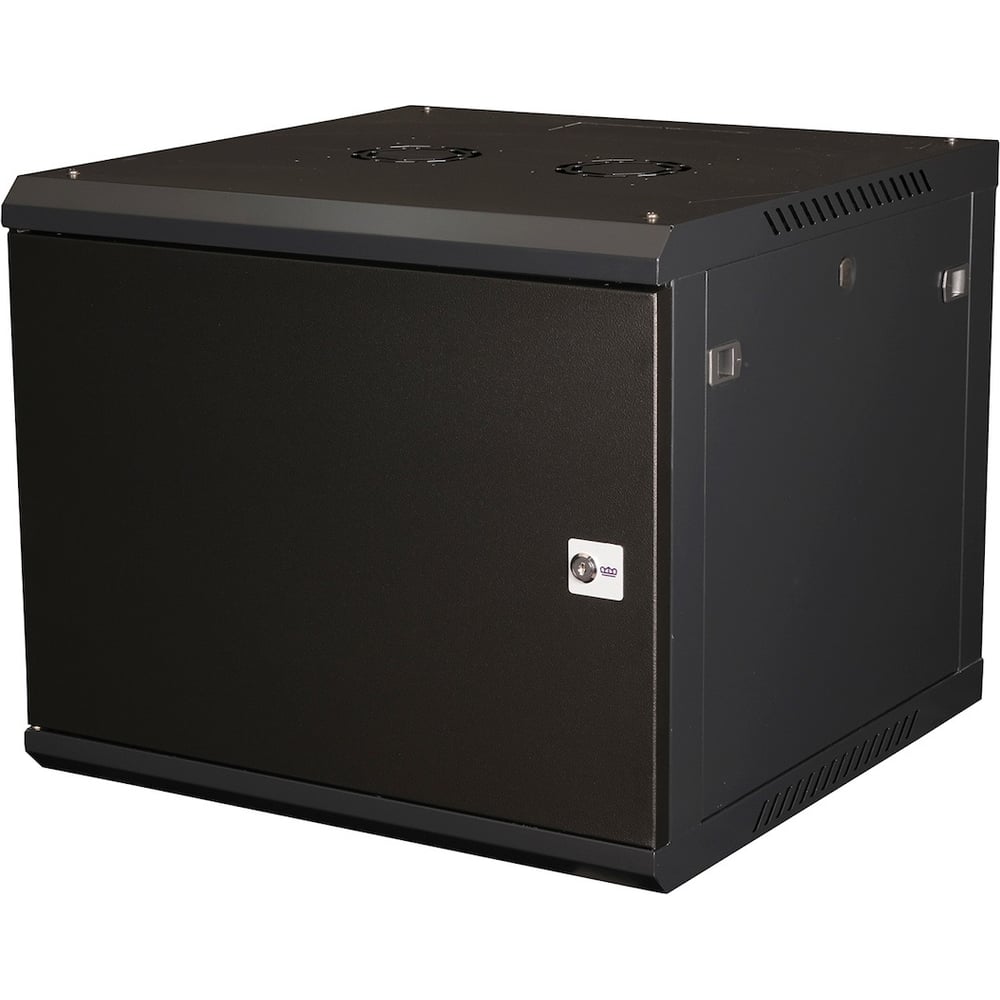 Изображение товара Шкаф 19 телекоммуникационный настенный DATAREX 9U 501x600x450 мм, дверь металл, черный DR-642001