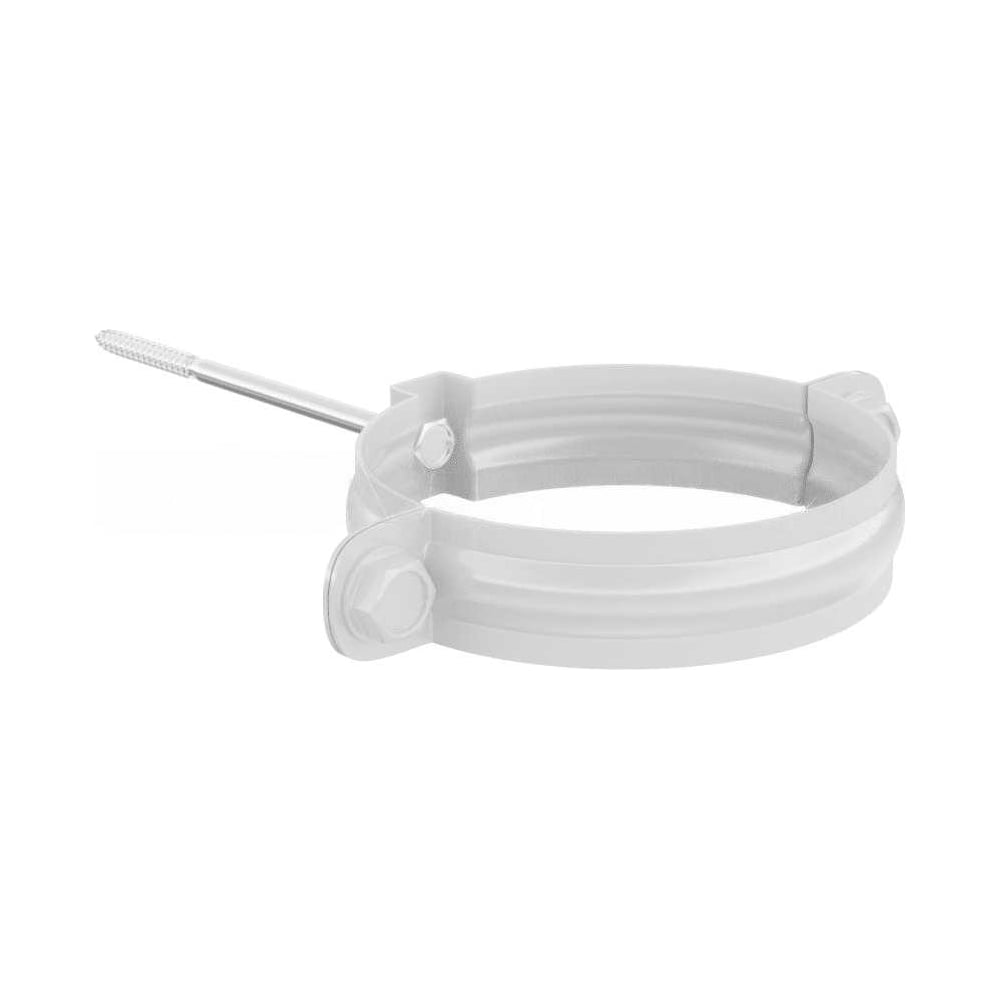 Изображение товара Крепеж трубы МЕТАЛЛИК И КО 100; Оц 1.00 (RAL 9003) п/о НN_02176426