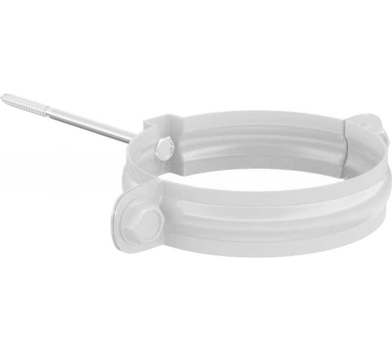 Изображение товара Крепеж трубы МЕТАЛЛИК И КО 100; Оц 1.00 (RAL 9003) п/о НN_02176426