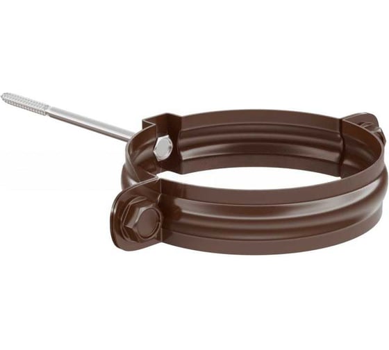 Изображение товара Крепеж трубы МЕТАЛЛИК и КО 100; Оц 1.00 (RAL 8017) п/о НN_02176425