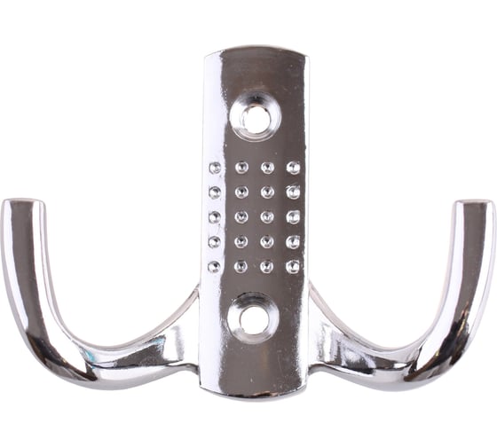 Изображение товара Крючок двойной перфорированный Стройбат хром, 350 шт. 416951