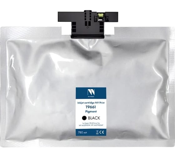 Изображение товара Струйный картридж NV Print T9661 Black для Epson WorkForce Pro WF-M5299DW, WF-M5799DWF 40 000 страниц совместимый NV-C13T966140