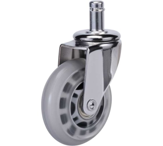 Изображение товара Колесо для кресла Brante D 65 мм, хромированное, на штыре M11, силикон 107286