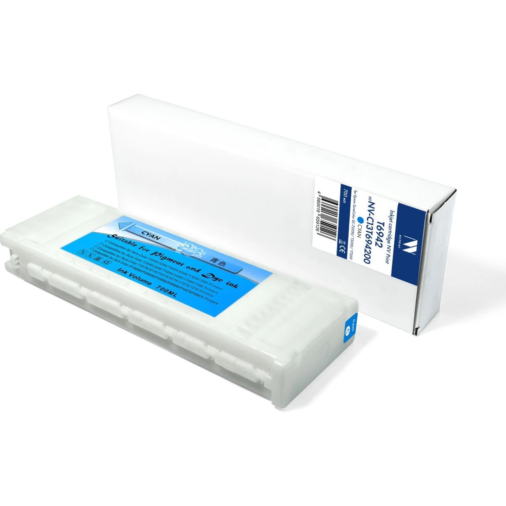 Изображение товара Струйный картридж NV Print T6942 Cyan 700 мл для Epson SureColor