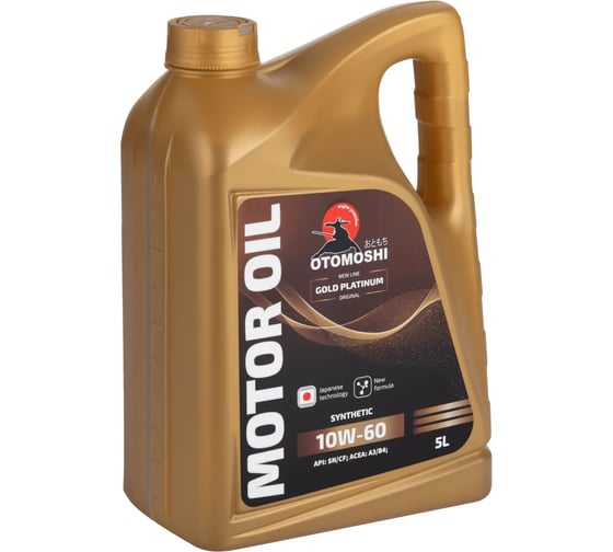 Изображение товара Моторное масло Otomoshi GOLD PLATINUM SN/CF 10W-60 5л MF219721