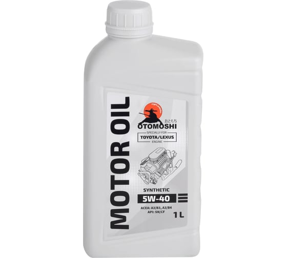 Изображение товара Моторное масло Otomoshi for TOYOTA/LEXUS SN/SM/CF 5W-40 1л MF210457