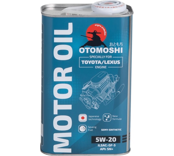 Изображение товара Моторное масло Otomoshi for TOYOTA/LEXUS SN+ 5W-20 ж/б 1л MF210259