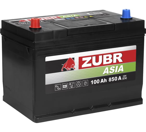 Изображение товара Аккумуляторная батарея ZUBR Premium Asia 100Ah L+ (нижний борт) ZPA1001