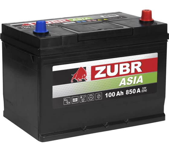 Изображение товара Аккумуляторная батарея ZUBR Premium Asia 100Ah R+ (нижний борт) ZPA1000