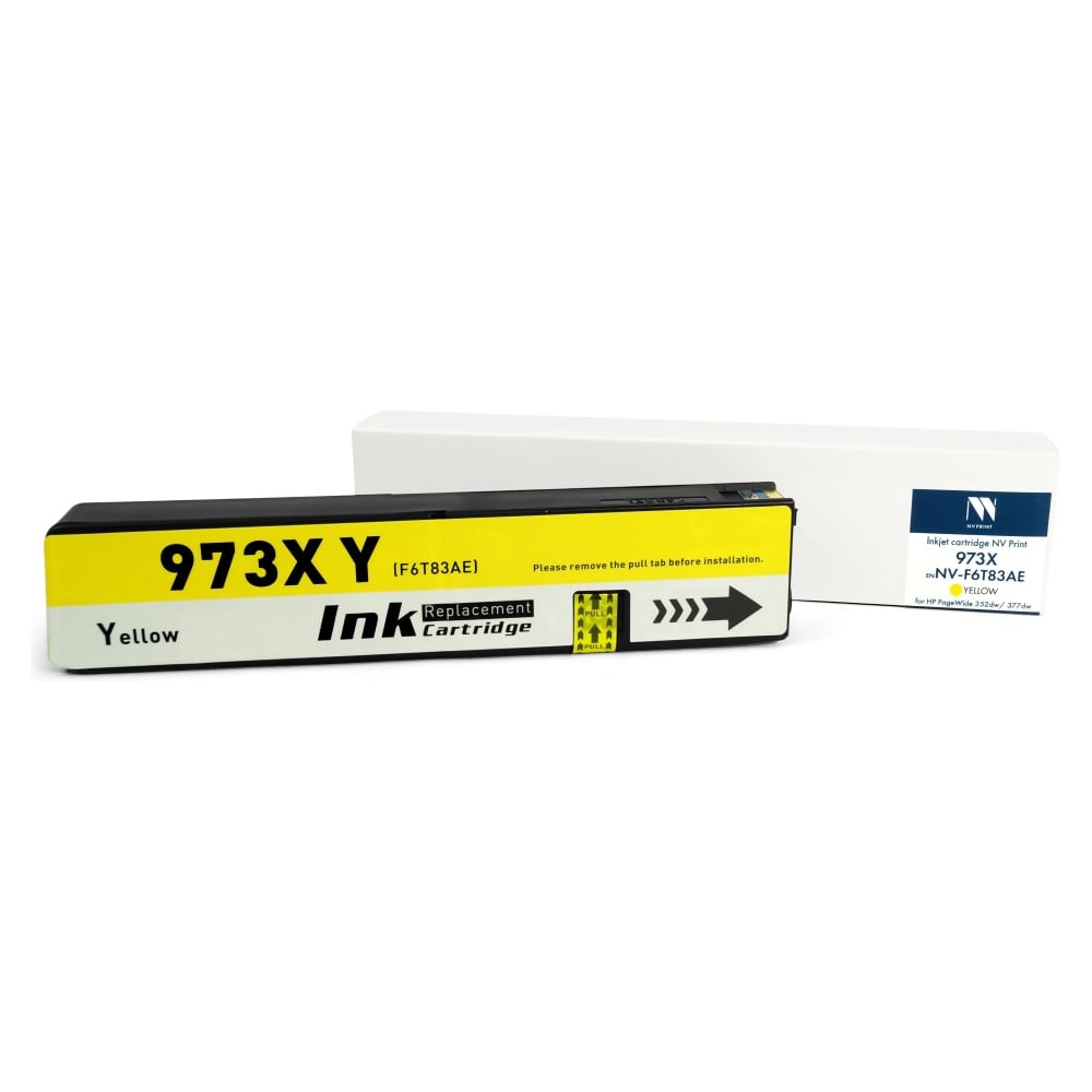 Изображение товара Струйный картридж NV Print 973X Yellow для HP PageWide 352dw и 377dw