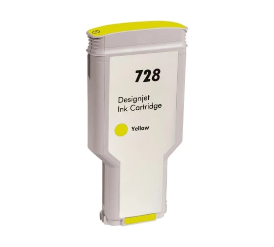 Изображение товара Струйный картридж NV Print 728 Yellow для HP DesignJet T830/T730 300 мл совместимый NV-F9K15A