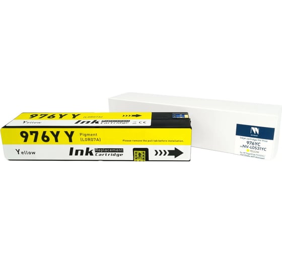 Изображение товара Струйный картридж NV Print NVP 976YC Yellow для HP PageWide P55250/P57750dw MFP Managed 16000 страниц совместимый NV-L0S31YC