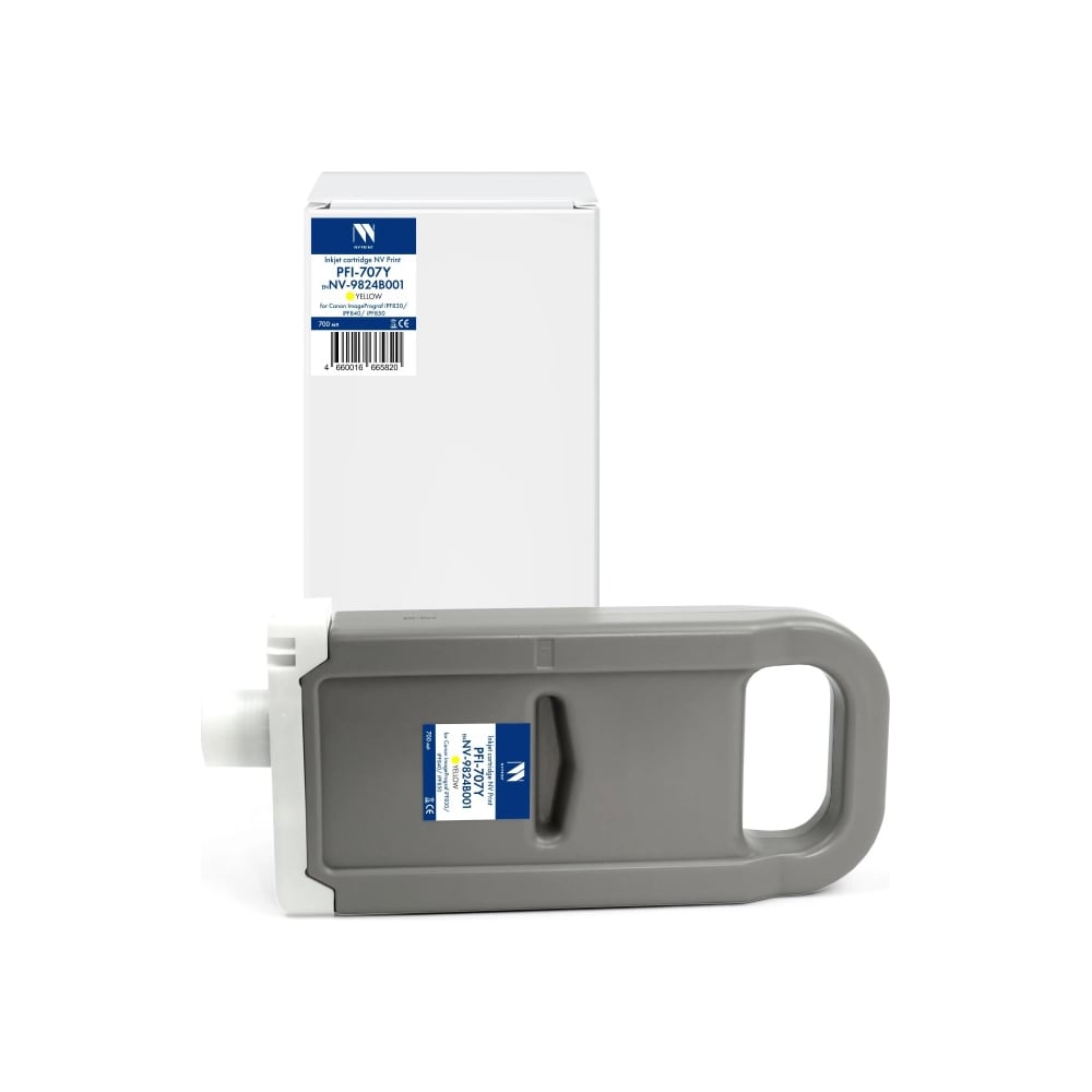 Изображение товара Струйный картридж NV Print PFI-707Y Yellow для Canon iPF830 840 850 700 мл