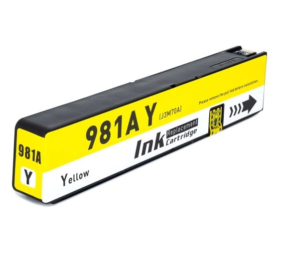 Изображение товара Струйный картридж NV Print 981A Yellow для HP PageWide 556/586 100 мл совместимый NV-J3M70A