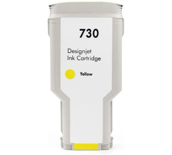 Изображение товара Струйный картридж NV Print 730 Yellow для HP DesignJet T1700, T1600, T2600 300 мл совместимый NV-P2V70A