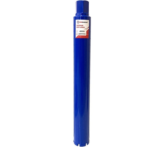 Изображение товара Алмазная коронка REDDIAMOND Premium Dry Laser 52х450 мм, 24х3.5х10 мм, 5 сегментов, 1 1/4 1146010