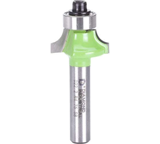 Изображение товара Фреза кромочная калевочная с нижним подшипником 22.22x9.5 мм R=4.76 S=8 мм Z=2 Diamond Industrial DIDFRKK82247