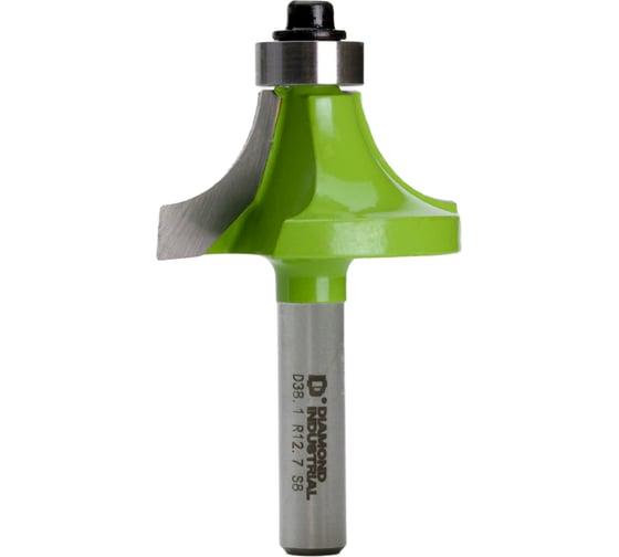 Изображение товара Фреза кромочная калевочная с нижним подшипником 38.1x19 мм R=12.7 S=8 мм Z=2 Diamond Industrial DIDFRKK83812