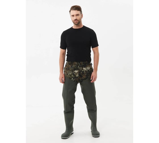 Изображение товара Сапоги мужские KAURY SPECI.ALL 189 Р олива-бело-черный, р-р 45 4610093253700