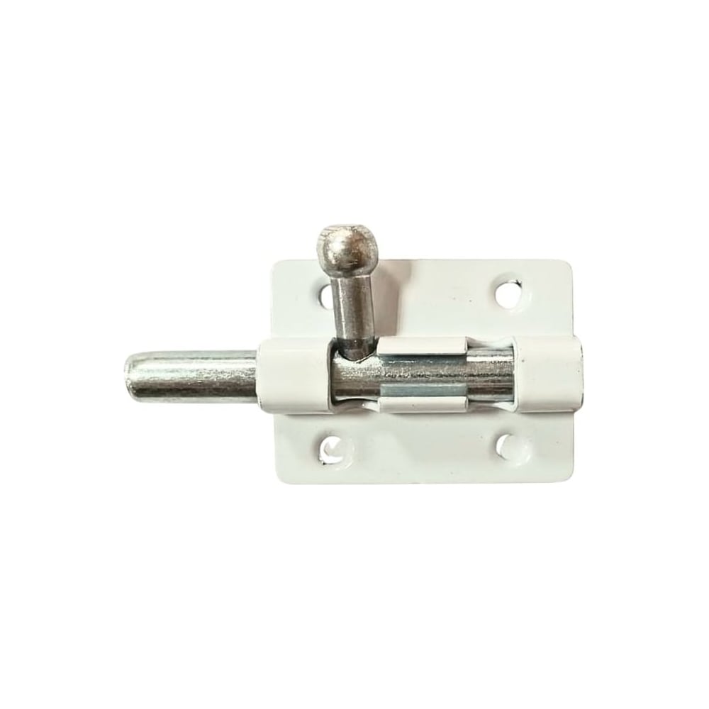 Изображение товара Задвижка накладная Метизик ЗТ4 пол. белый (2 шт.) 292 ЗТ4