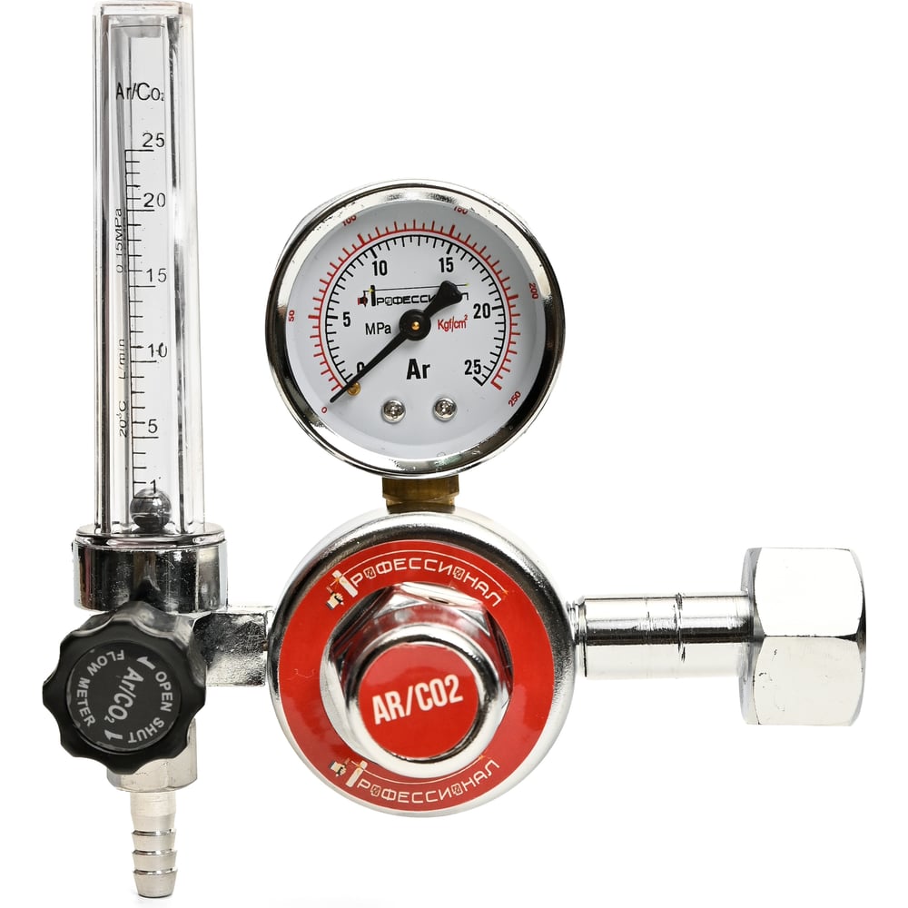 Изображение товара Редуктор аргоновый У-30/АР-40 с расходомером профессиональный для сварки газа