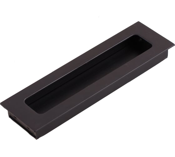 Изображение товара Ручка врезная Стройбат 128 алюминий матовый черный коробка 400 шт 418026