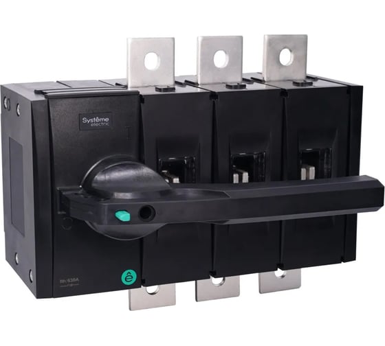 Изображение товара Выключатель-разъединитель Systeme Electric SYSTEMEPACT SD630 3P, 400A, рукоятка слева сбоку рукоятка заказывается отдельно SSD06303LS0400