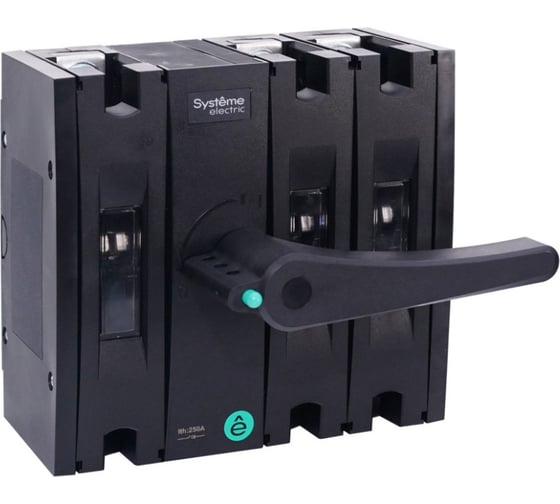 Изображение товара Выключатель-разъединитель Systeme Electric SYSTEMEPACT SD160 4P, 63A, рукоятка фронт центр рукоятка заказывается отдельно SSD01604MF0063