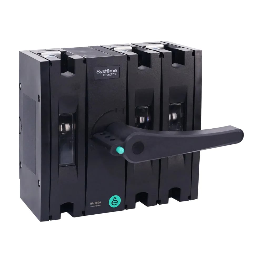 Изображение товара Выключатель-разъединитель SYSTEMEPACT SD160 3P 100A с черным корпусом