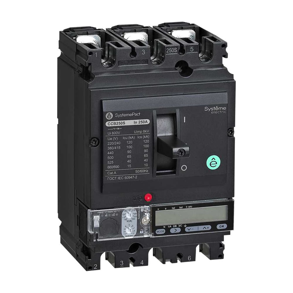 Изображение товара Автоматический выключатель SYSTEMEPACT CCB160 50KA 3P 160A электрооборудование