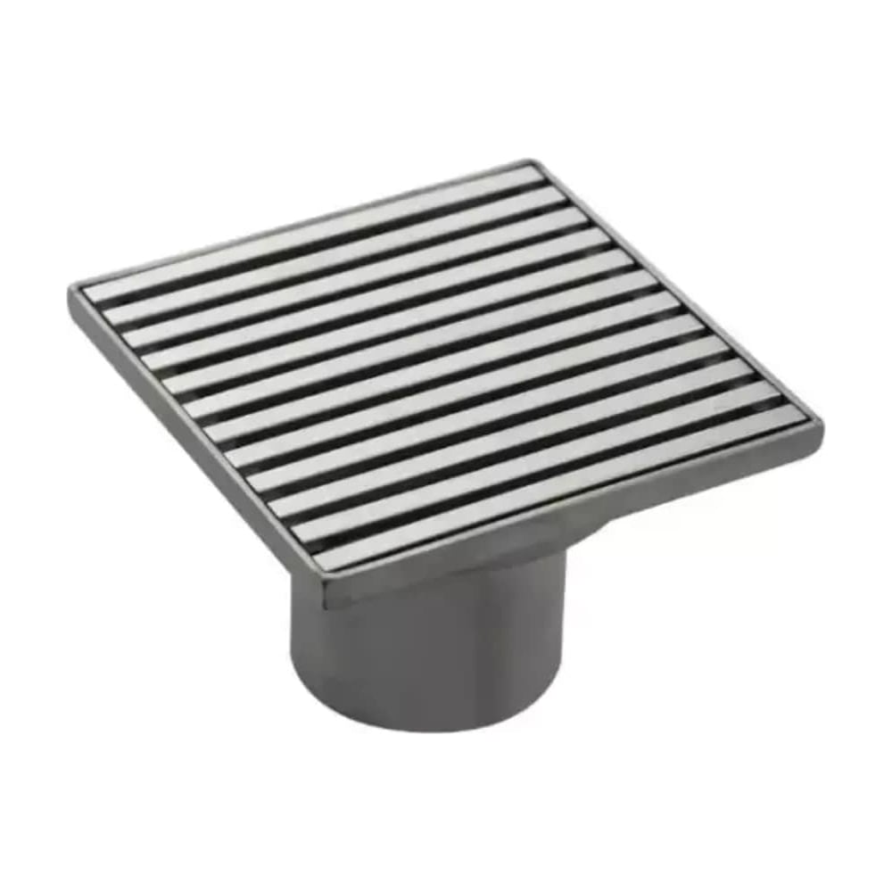 Изображение товара Трап для водоотведения с диаметром 50 мм, нержавеющая сталь, сухой затвор, вертикальный монтаж