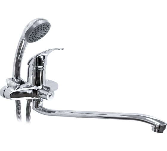 Изображение товара Смеситель для ванны DORON DВ 2240-35S, шаровый, хром, излив 350 мм, лейка 1 режим 012000