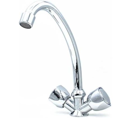 Изображение товара Смеситель для кухни DORON DС 1705-N, 1/2 керамика, хром, излив стандартный, п/г 000315