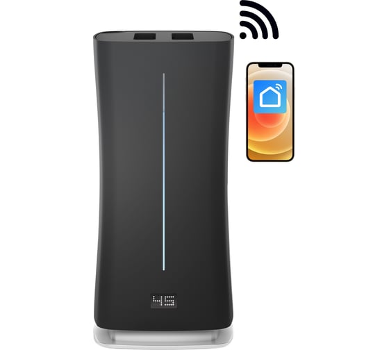 Изображение товара Увлажнитель воздуха ультразвуковой Stadler Form Eva WiFi, с пультом и функцией умного дома Smart Home, черный E-009