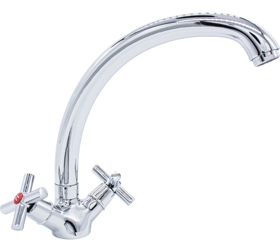 Изображение товара Смеситель для кухни Damento PURA CU19.01, 1/2 керамика, хром, излив 380 мм, п/г 000029