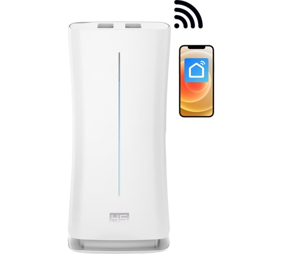 Изображение товара Увлажнитель воздуха ультразвуковой Stadler Form Eva WiFi, с пультом и функцией умного дома Smart Home, белый E-008