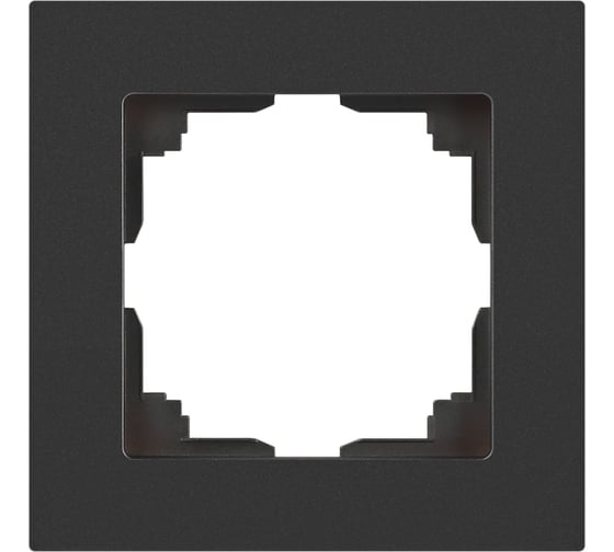 Изображение товара Рамка для розеток и выключателей Intro Accent 650107 на 1 пост, СУ, графит Б0063756