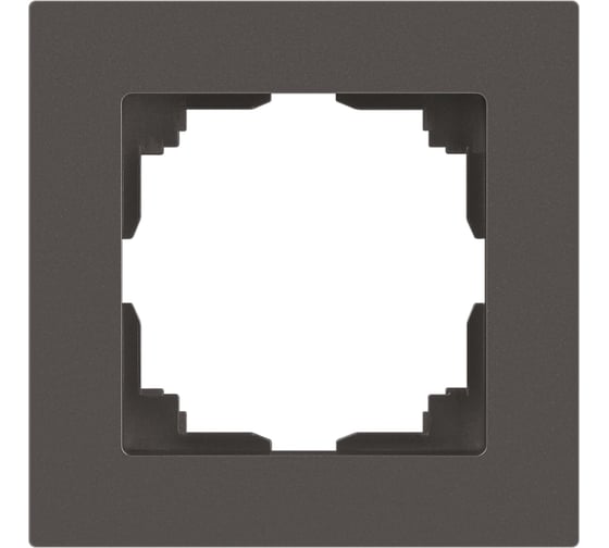 Изображение товара Рамка для розеток и выключателей Intro Accent 650109 на 1 пост, СУ, титан Б0063769