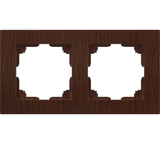 Изображение товара Рамка для розеток и выключателей Intro Accent 650210 на 2 поста, СУ, венге Б0063754