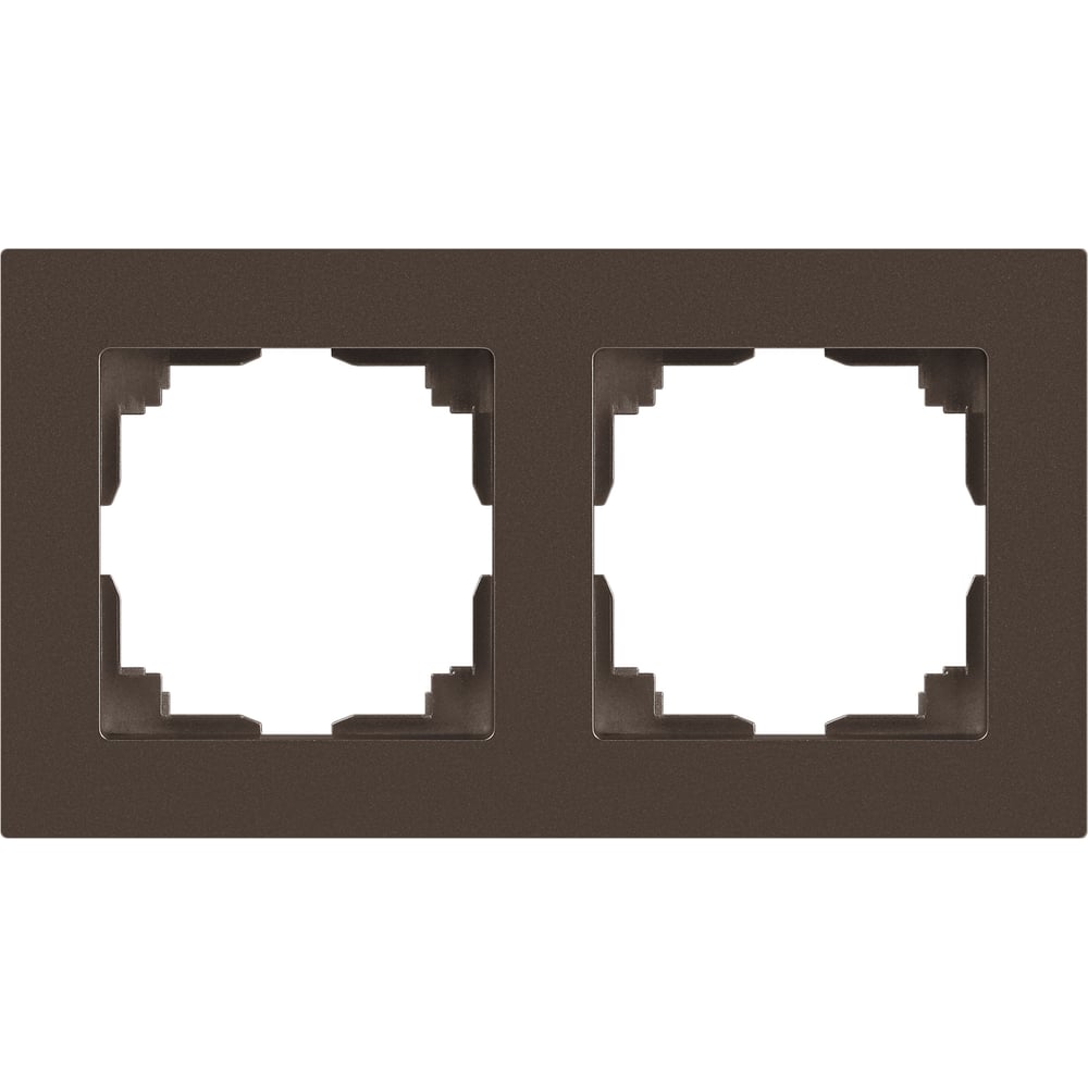 Изображение товара Рамка для розеток и выключателей Intro Accent 2 поста бронза