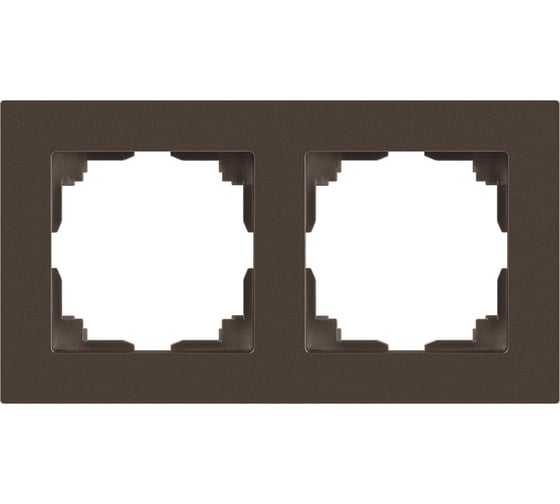 Изображение товара Рамка для розеток и выключателей Intro Accent 650208 на 2 поста, СУ, бронза Б0063777