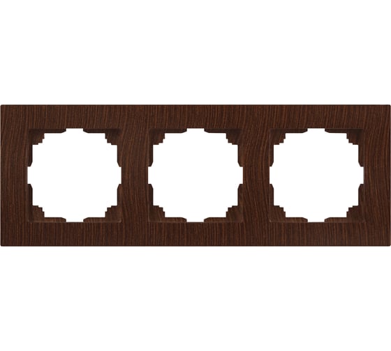 Изображение товара Рамка для розеток и выключателей Intro Accent 650310 на 3 поста, СУ, венге Б0063794
