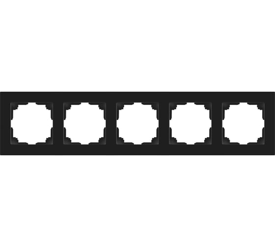 Изображение товара Рамка для розеток и выключателей Intro Accent 650505 на 5 постов, СУ, антрацит Б0063728
