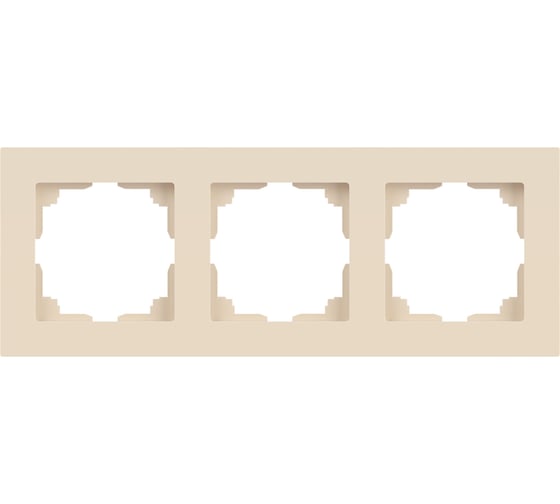 Изображение товара Рамка для розеток и выключателей Intro Accent 650302 на 3 поста, СУ, слоновая кость Б0063781