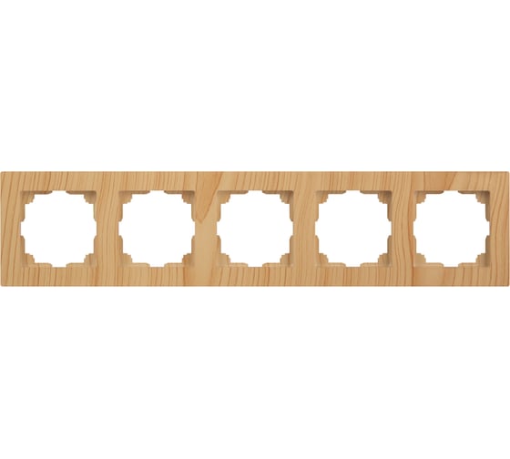 Изображение товара Рамка для розеток и выключателей Intro Accent 650511 на 5 постов, СУ, сосна Б0063745
