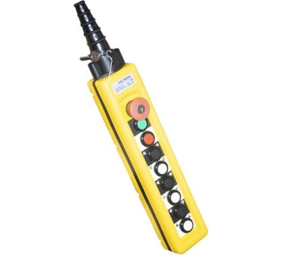 Изображение товара Пульт ООО "КРАНЭЛЕКТРО" ХАС-А8913К, 8 кнопок, 2 скорости, авар. стоп, ключ 00000011993