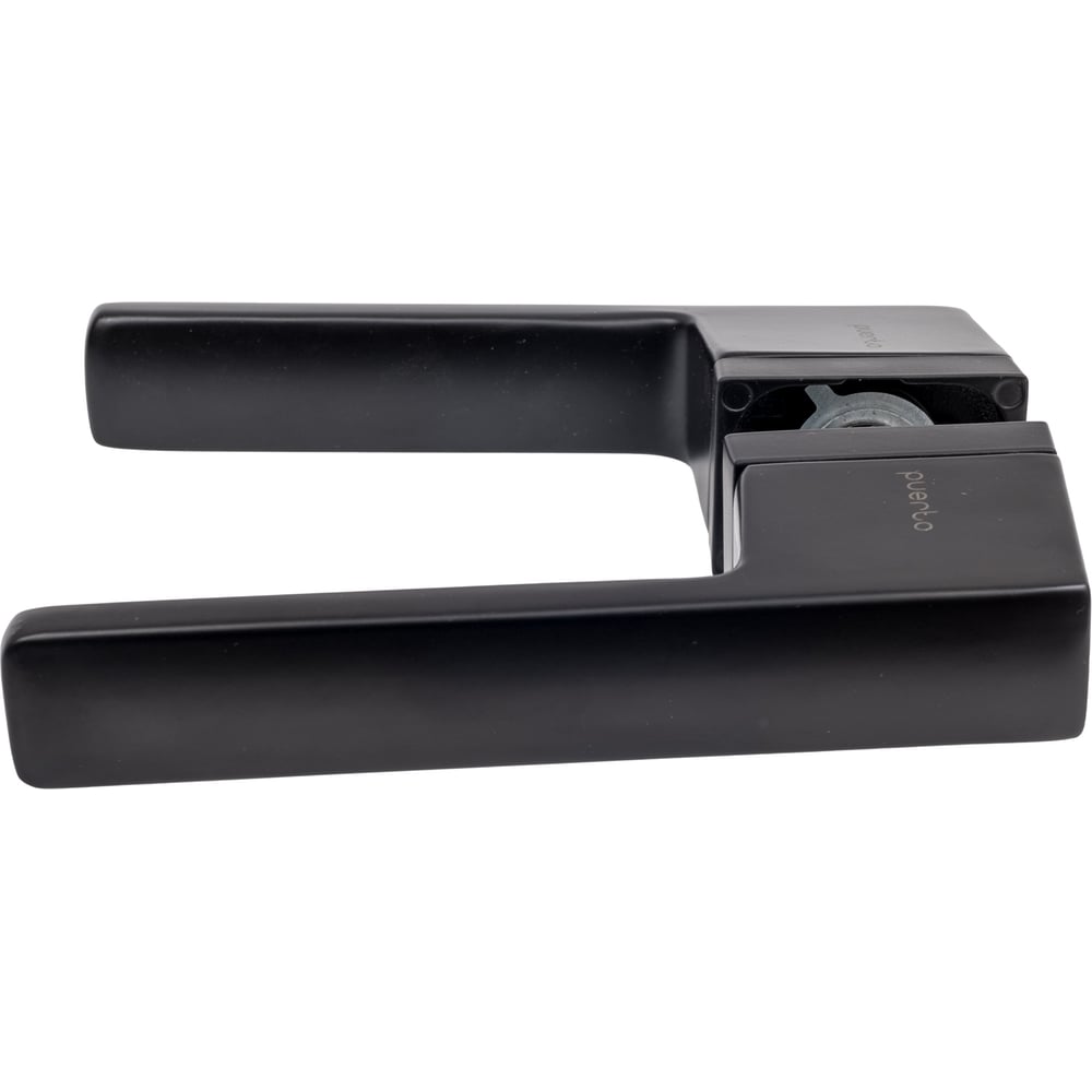 Изображение товара Ручка дверная Puerto Капеллини черная для межкомнатных дверей 160 мм