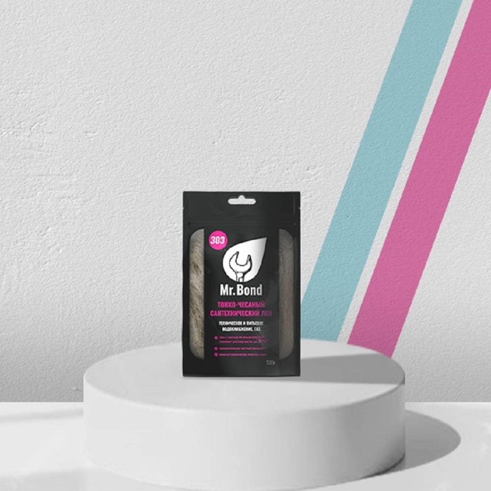 Изображение товара Сантехнический лен Mr.Bond 303 MB5030300100 для газо- и водоснабжения