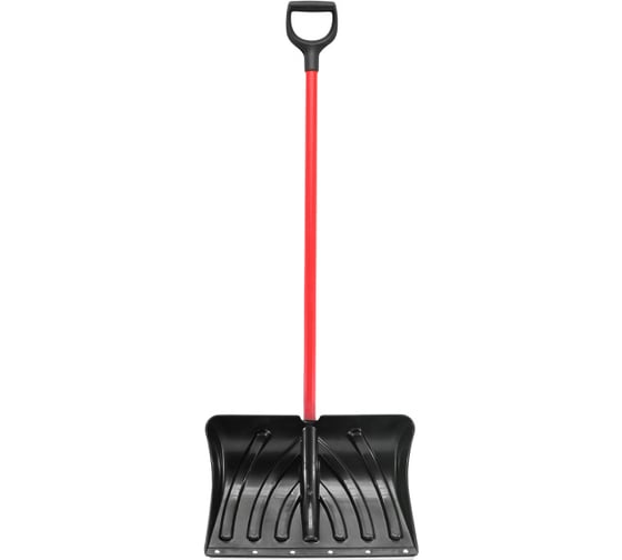 Изображение товара Лопата-движок СЕВЕРЯНИН пластик с усиленной оцинкованной планкой 500x350 мм ст чер soft touch 5 8025750