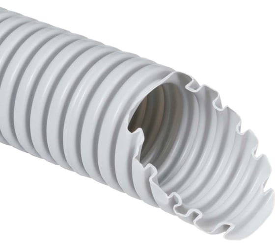 Изображение товара Труба гофрированная KOPOS Монофлекс ПВХ легкая 350N серая с/з d20 мм 1420 (K100D) Mflex-1420_K100D